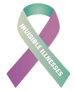 Invisible illnesses ribbon logo