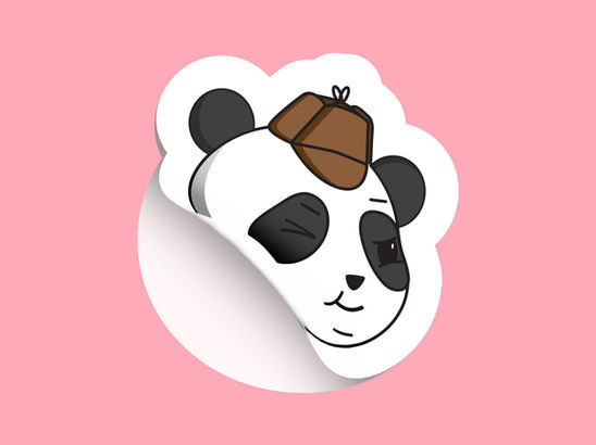 Panda Holmes Sticker