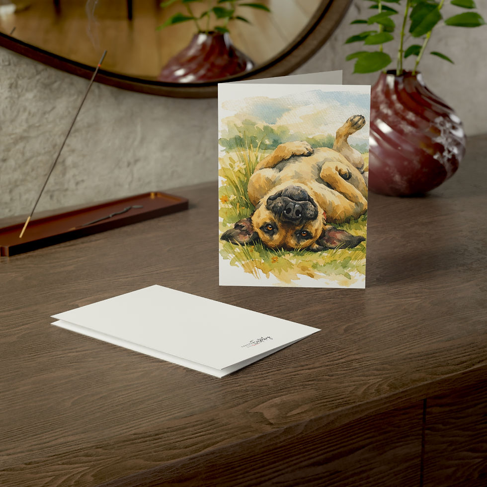 Thumbnail: Playful Dog Watercolor