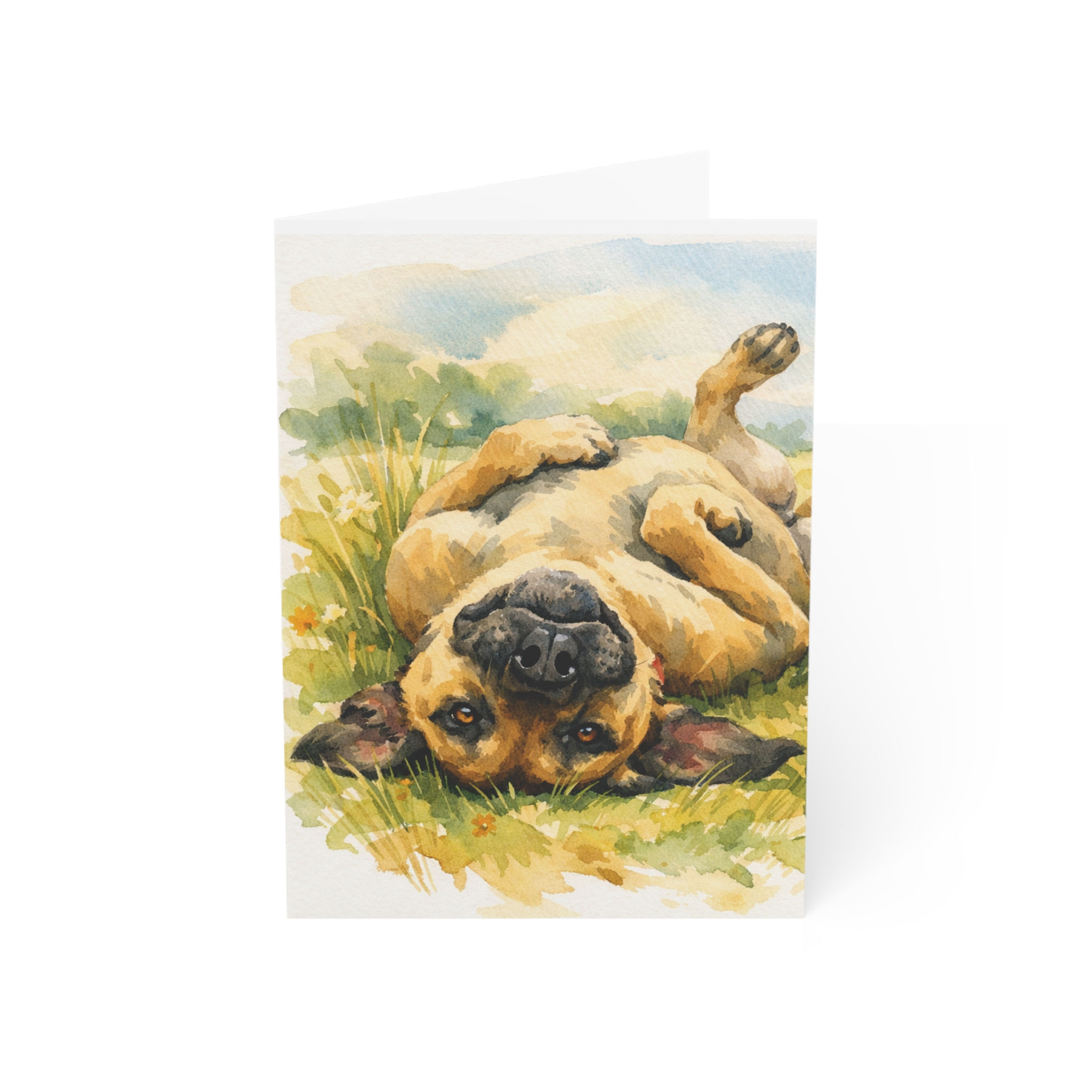 Playful Dog Watercolor