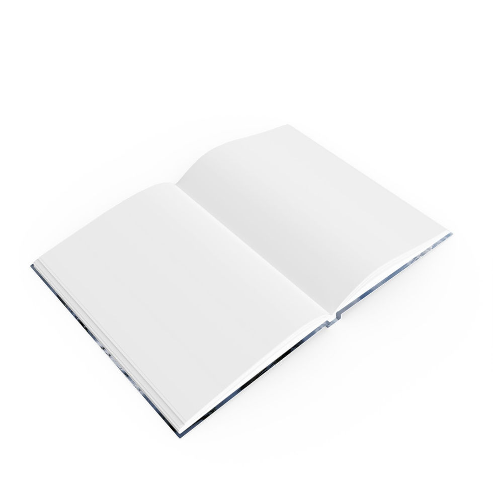 Miniature : Winter Stones & Spiral of Time Hardcover Journal – Snowy Megalith Notebook