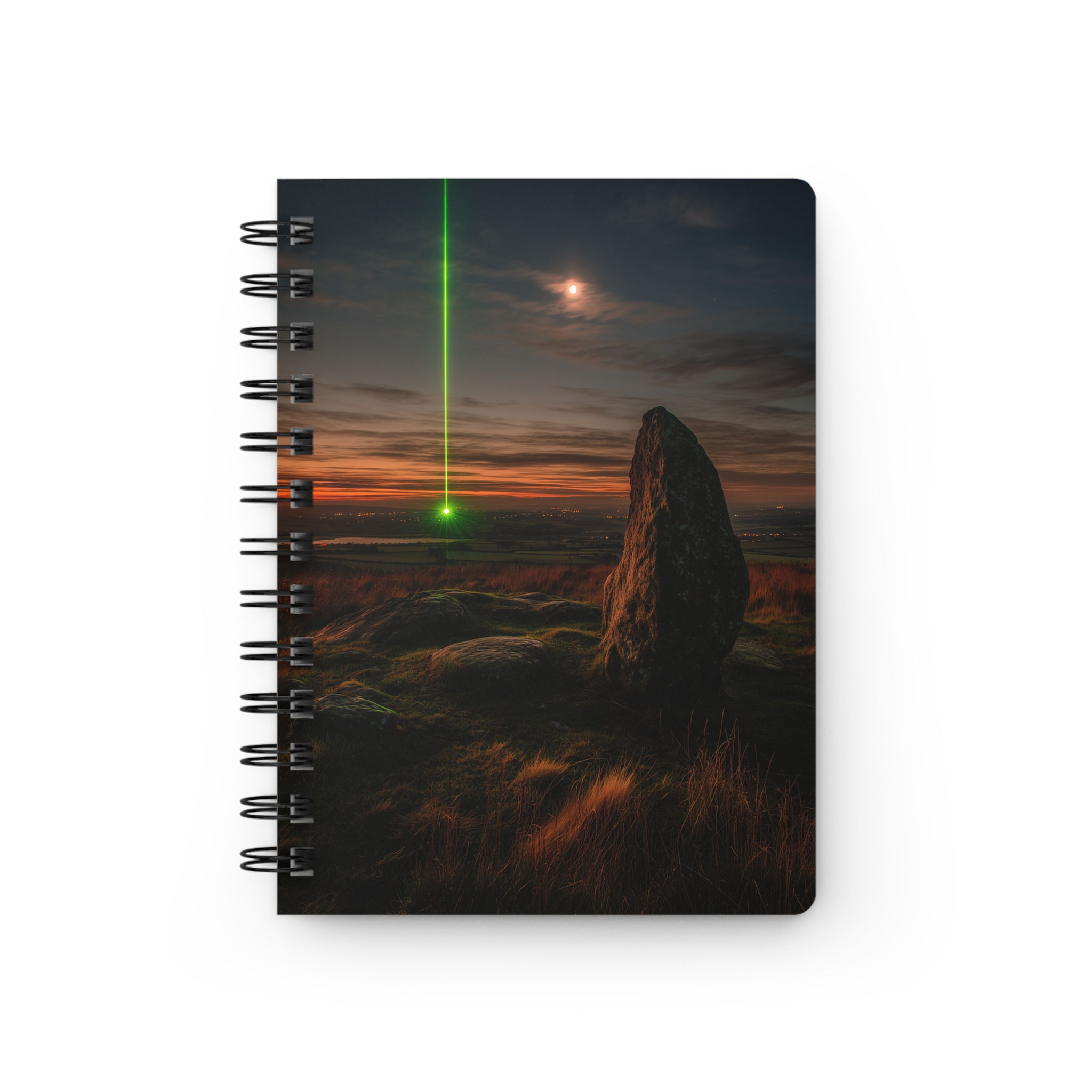 Ancient Megalith & UFO Spiral Journal – Mystical Stone Art