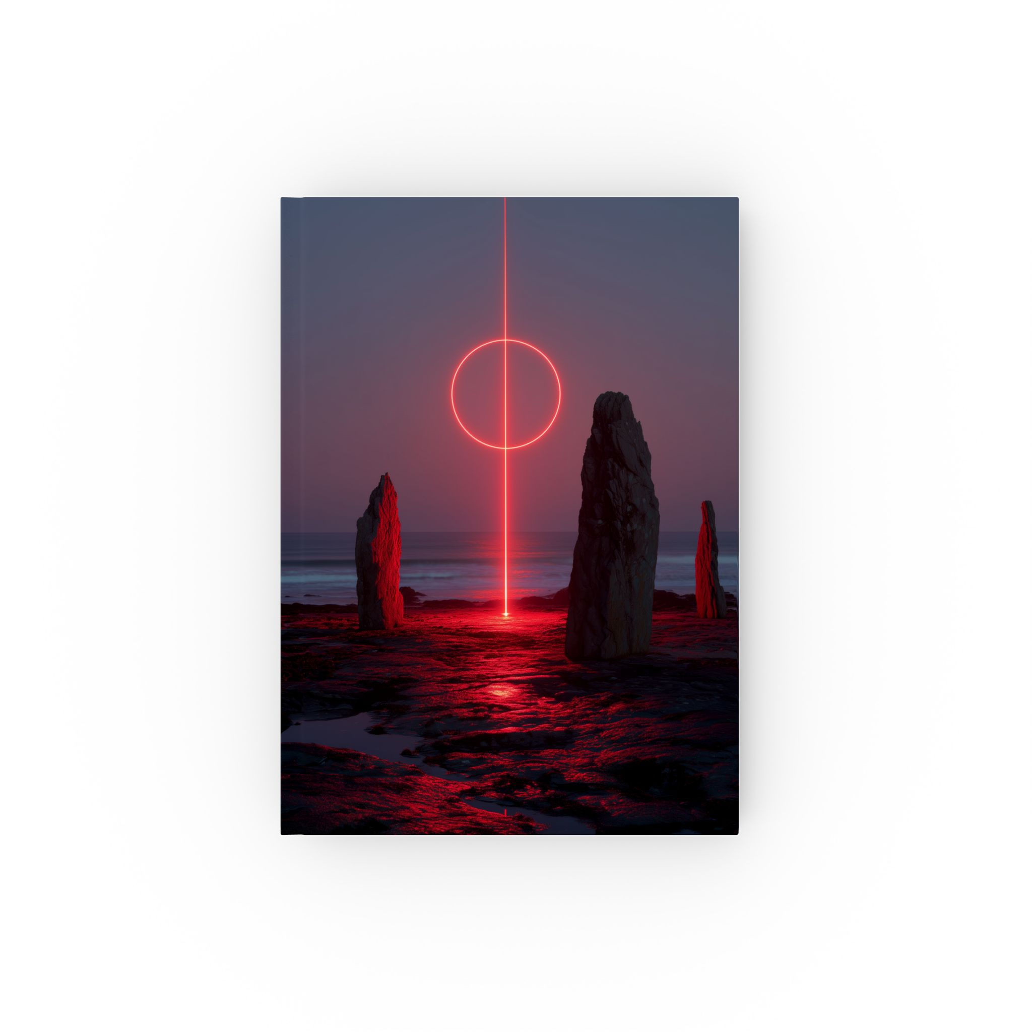 Ancient Stones & Moon Hardback Journal – Megalithic Art Notebook