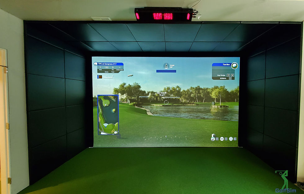 GolfSim Upholstered Golf Simulator Wall Panels | Golf sim