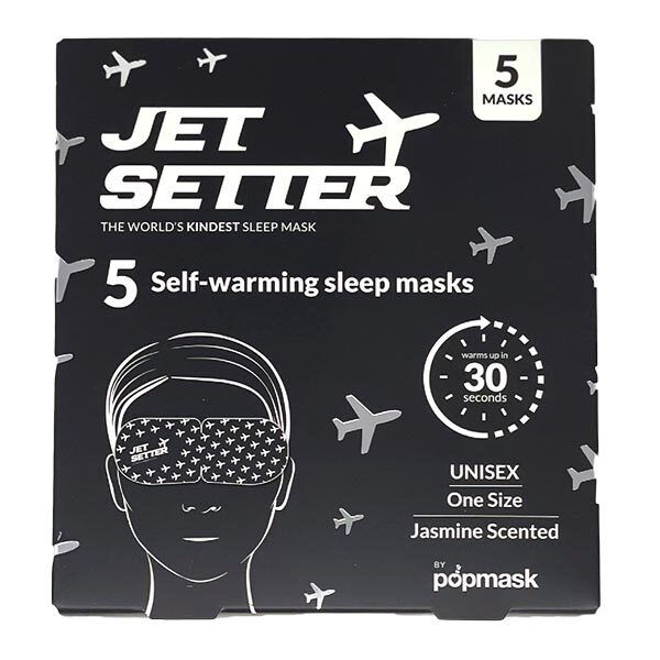 Popmask Jet Setter Jasmine Scented Self-warming Sleep Masks (5 Pack)
