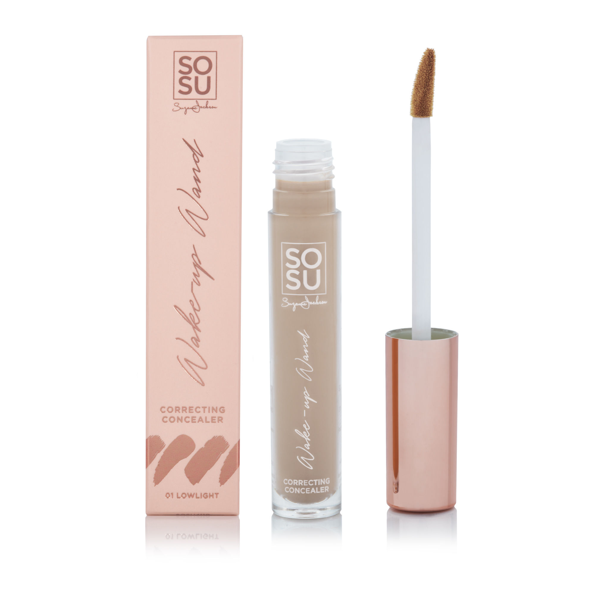 Concealer Wake Up Wand SosubySJ deze Correcting Concealer biedt een medium dekking.