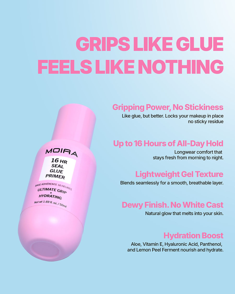 Deze hydraterende gel formule primer trekt naadloos in de huid en zorgt voor een natuurlijke finish terwijl je make-up tot we