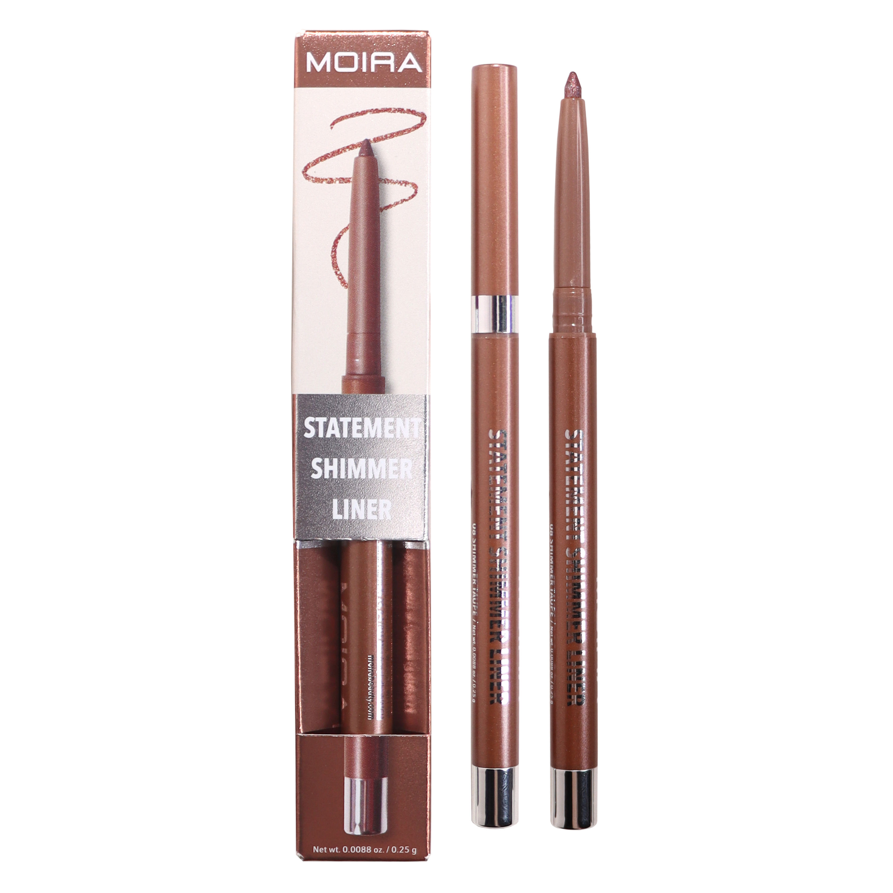 MOIRA STATEMENT SHIMMER EYELINER (008, Taupe)