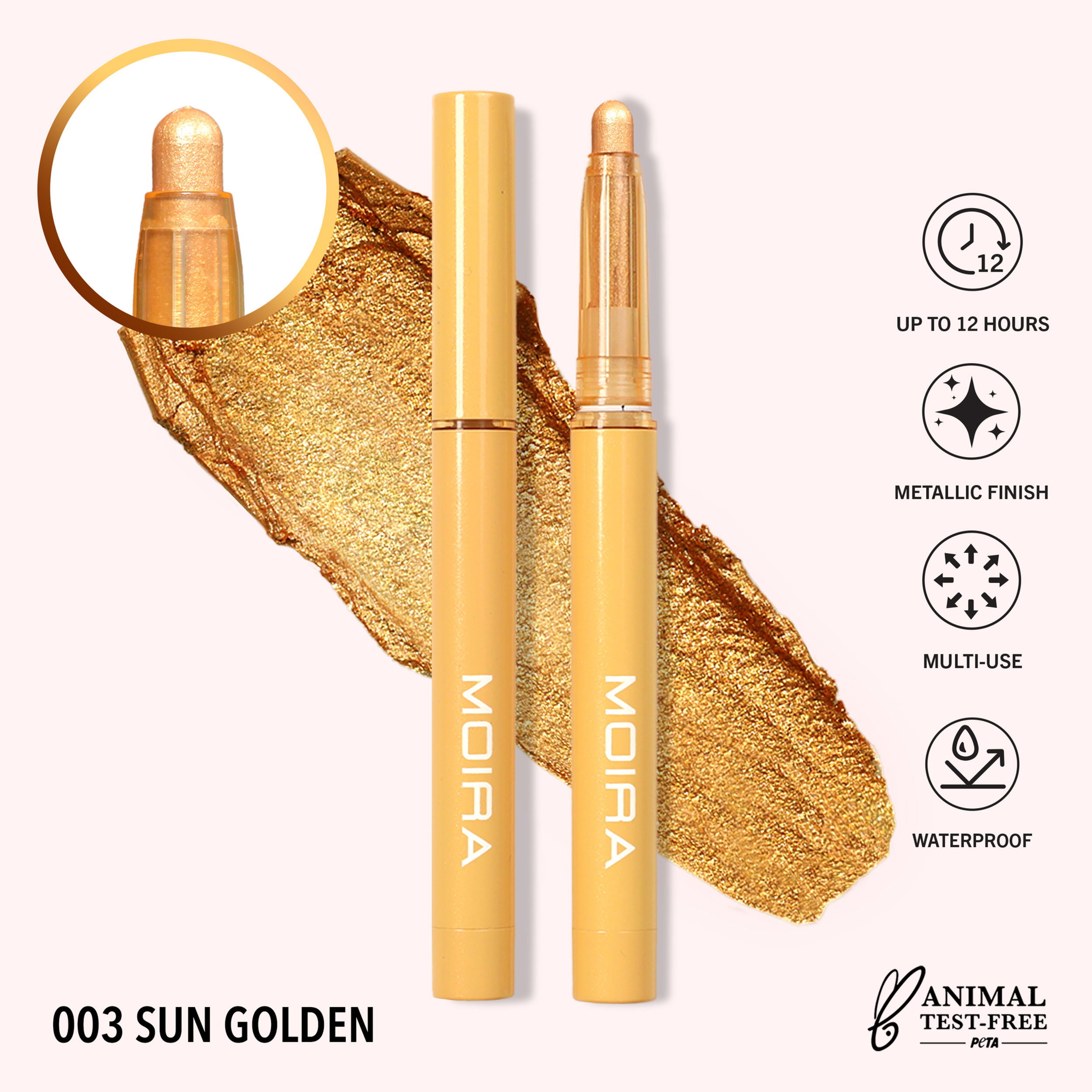 Moira STELLAR GLAZE STICK SHADOW (003, SUN GOLDEN)