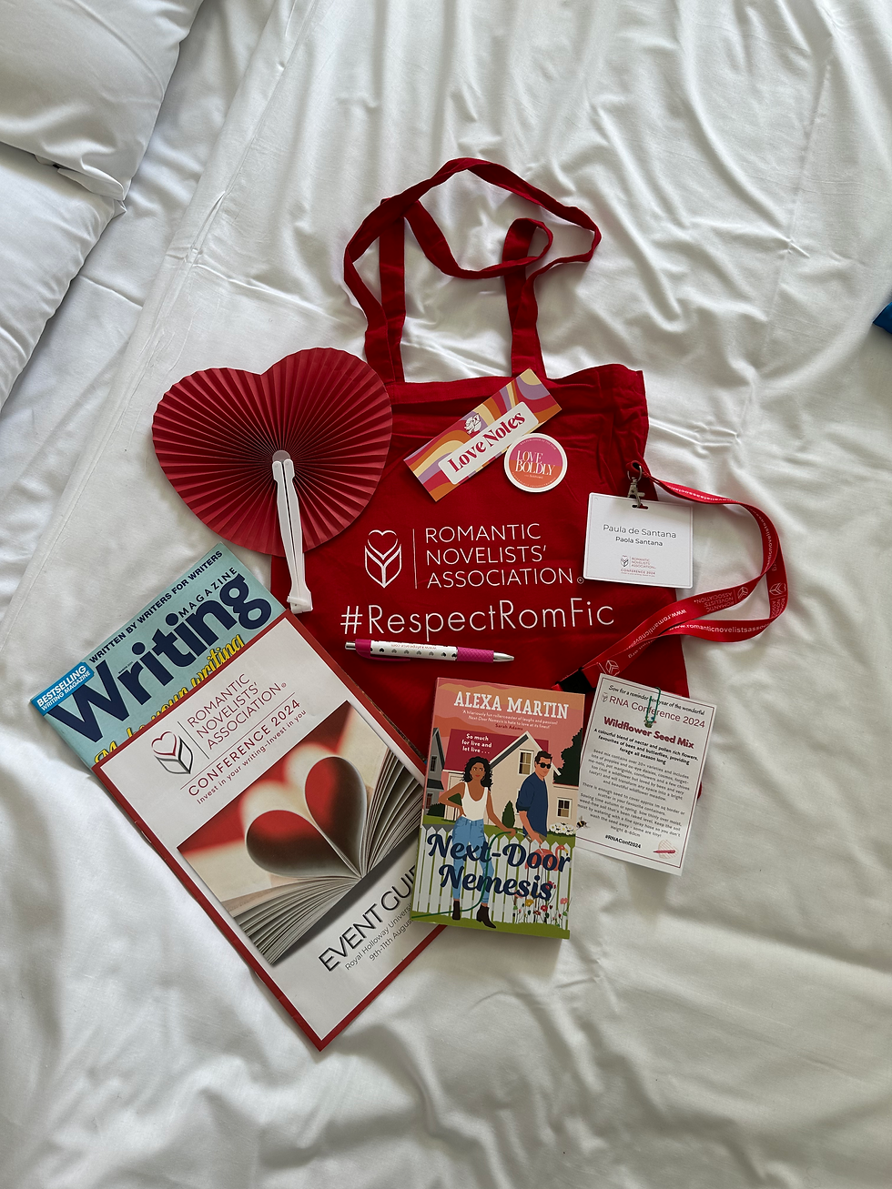Romantic Novelist Association Conference 2024 Goodie Bag