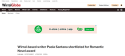 Author Paola Santana featured on Wirral Globe