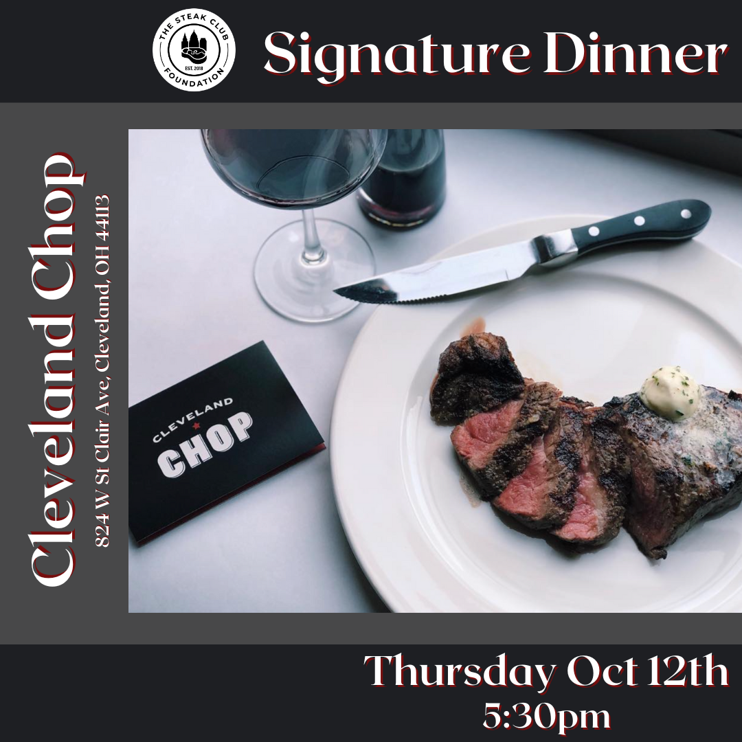 Signature Dinner Cleveland Chop The Steak Club