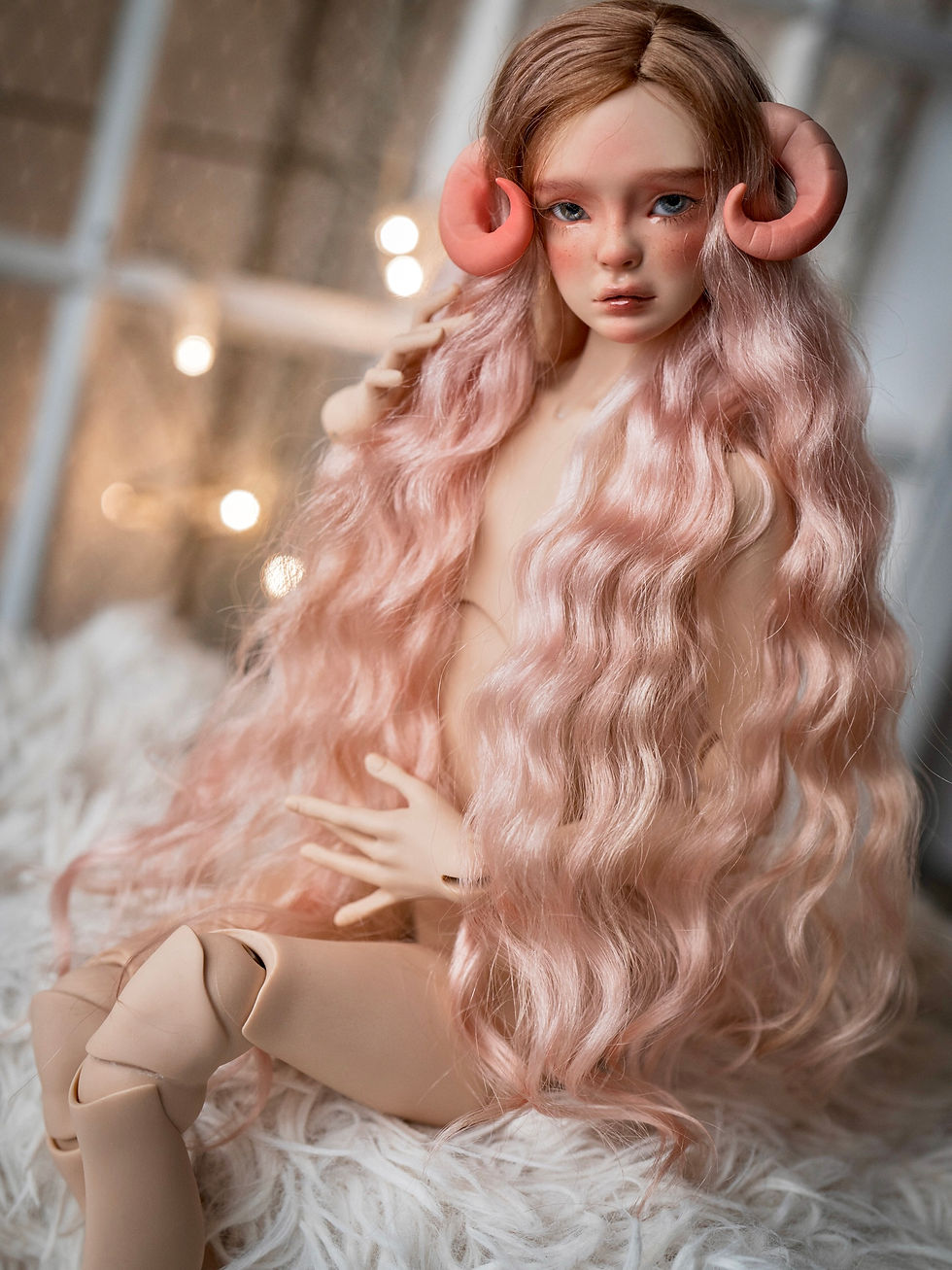 Thumbnail: Lily Little Elf Girl (Peach Cream) 36 cm