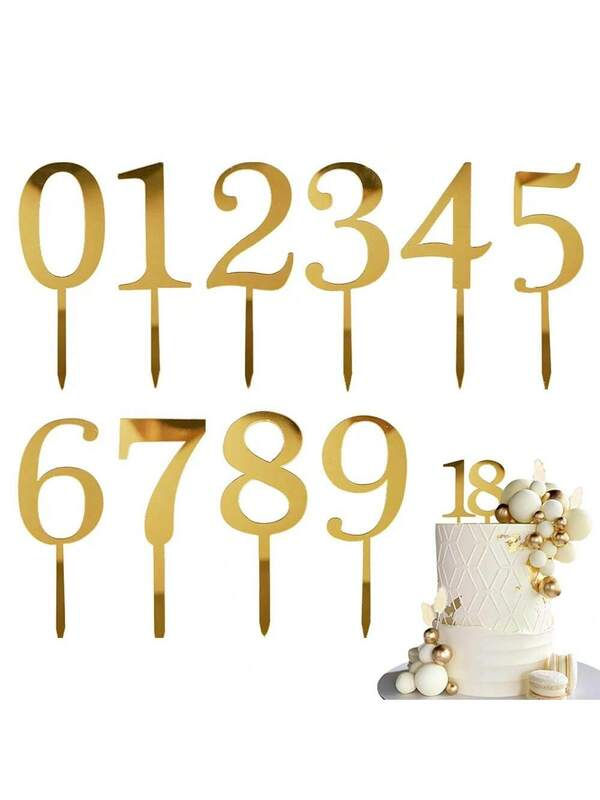 Number cake topper 