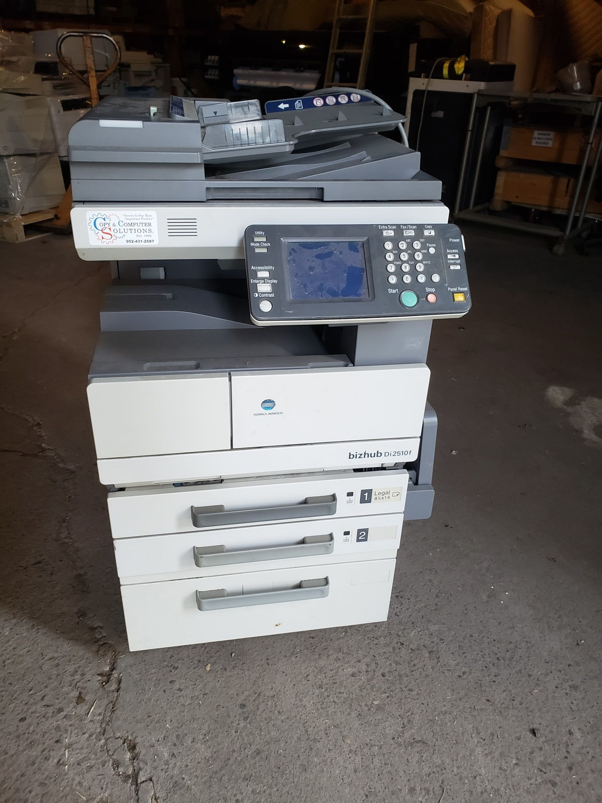 Konica Minolta Bizhub Di 2510F Black & White Copier Printer