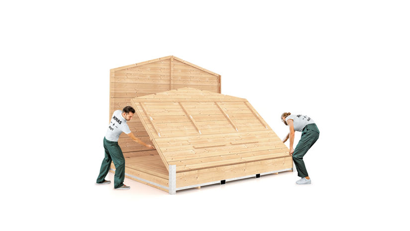 foldable  christmas chalet