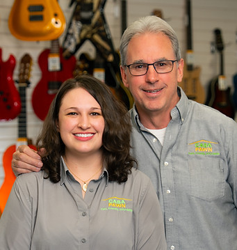 Casa Pawn Owner Mark and Casa Pawn Manager Hailey