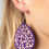 Thumbnail: Suburban Jungle - Purple - Earrings