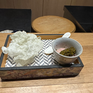 Handcrafted cuisine served on decorative trayfrom Soseki in Orlando, FL, Michelin-star experience. Photographed by Jabri Fine Dining. Chef's Michael Collantes and Kevil Abanilla