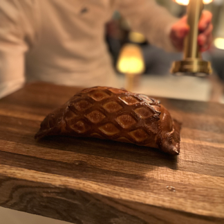 short rib Wellington from The Surf Club Restaurant in Chicago. Michelin Starred dining. Jabri Fine Dining Photograph taken by Emma Jabri