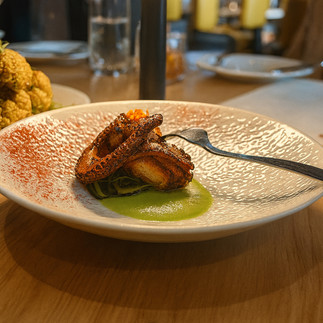 Pulpo from Capa in Orlando florida, a michelin-star fine dining experience. Photographed by Jabri Fine Dining, JFD.