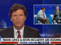 Tucker Carlson reveals shocking news about Frank Luntz and Kevin McCarthy- they are roommates!