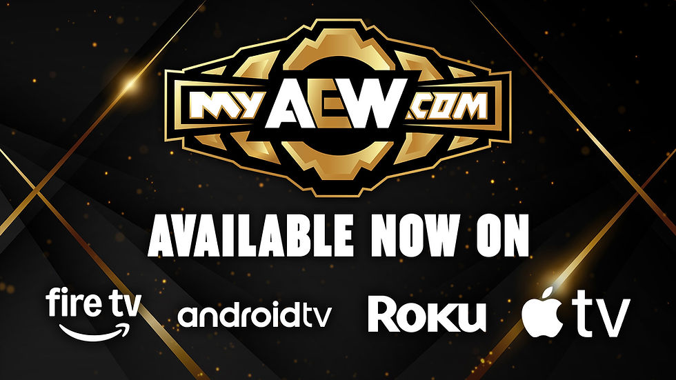 MyAEW.com is available on Connected TV and is your new home for the content you loved on AEWPlus.