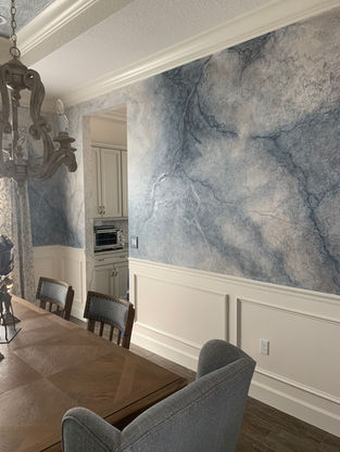 Blue Marble Dining Room