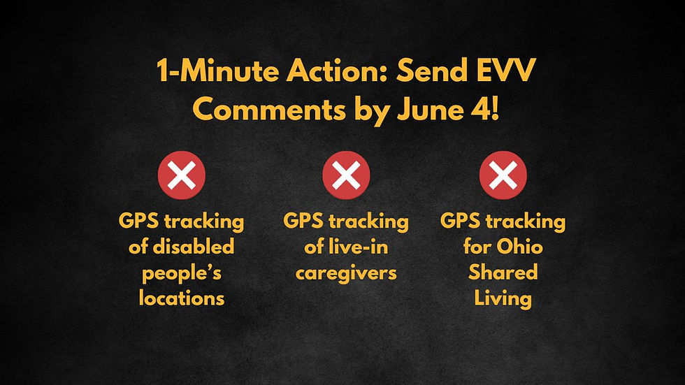 1-Minute Action: Send EVV Comments by June 4