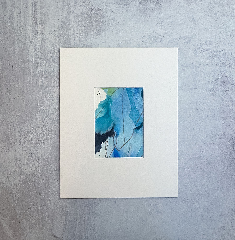 Threads of Possibility no. 05, 4.5x6.5" in 11x14" mat