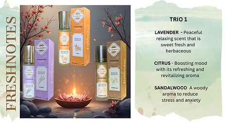Trio 2  - Find your scent, roll-on & relax