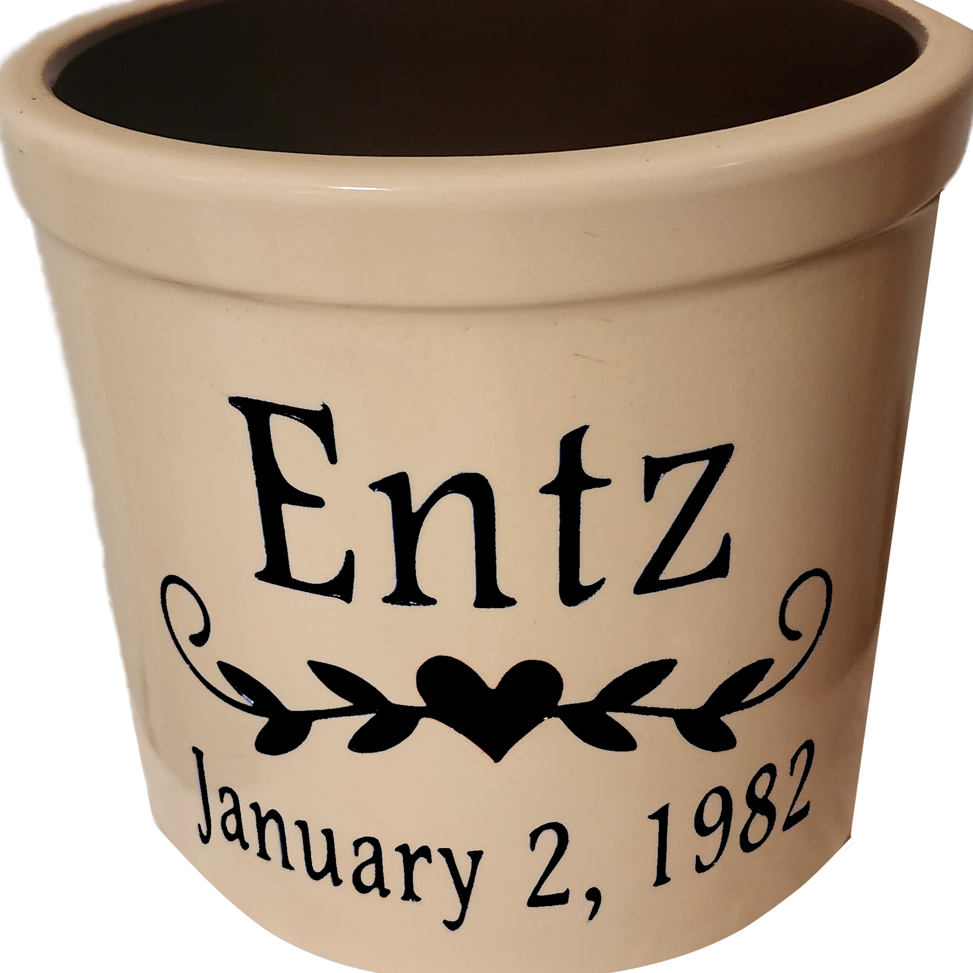 Engraved 2 Gallon Stone Crock