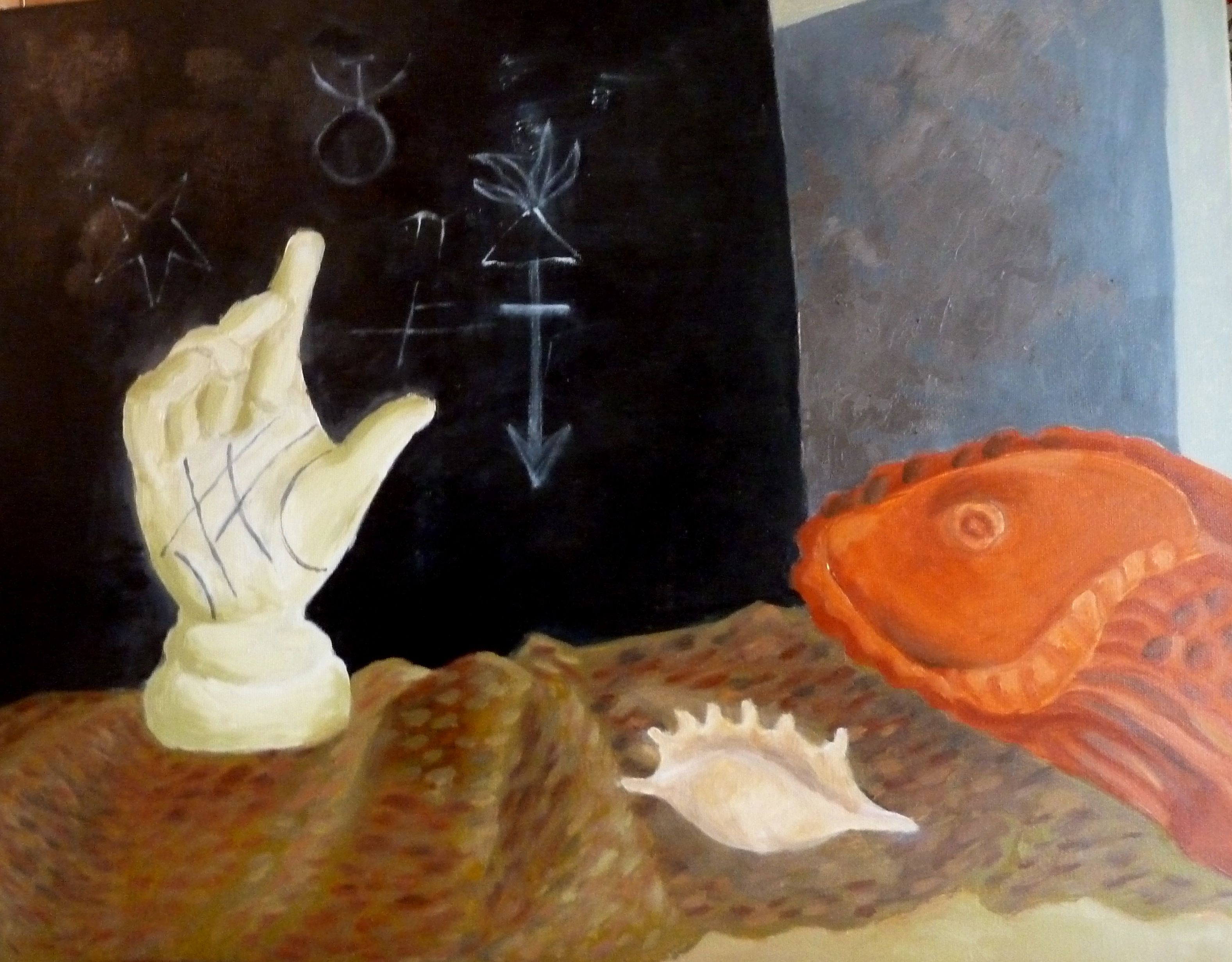 The hand, oil on canvas