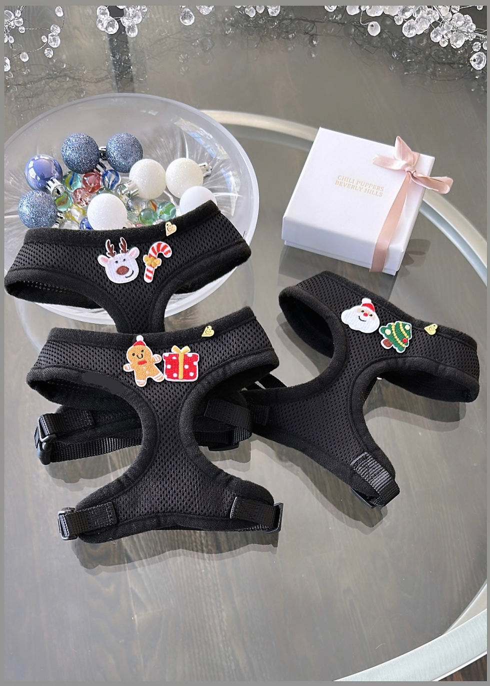 "Holly Jolly" Athletic Air Mesh Dog Harness | LIMITED EDITION | Toy Breed