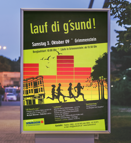 Plakat  _  Lauf-Event; Sport; mit UniqueFusionGmbH