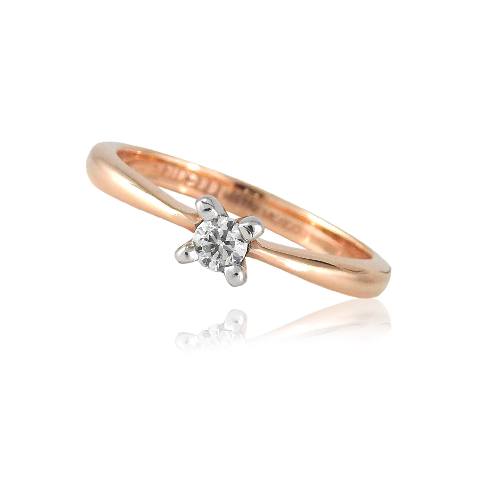 Rose Gold Solitaire