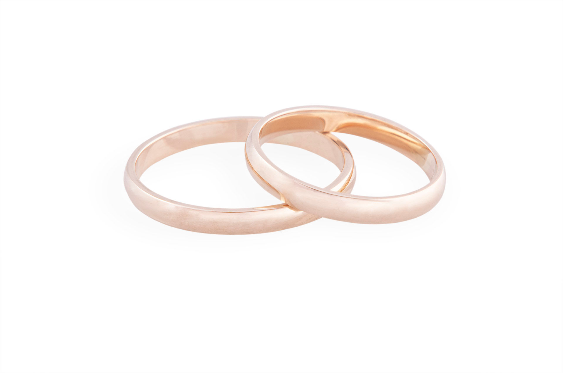 Argollas lisas media caña 2.5mm