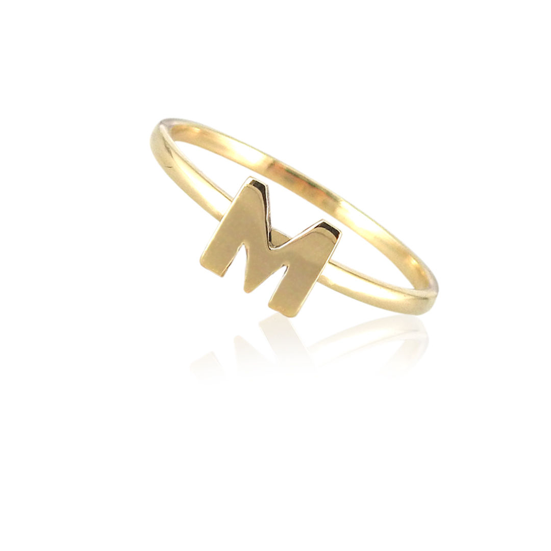 Anillo personalizado letra