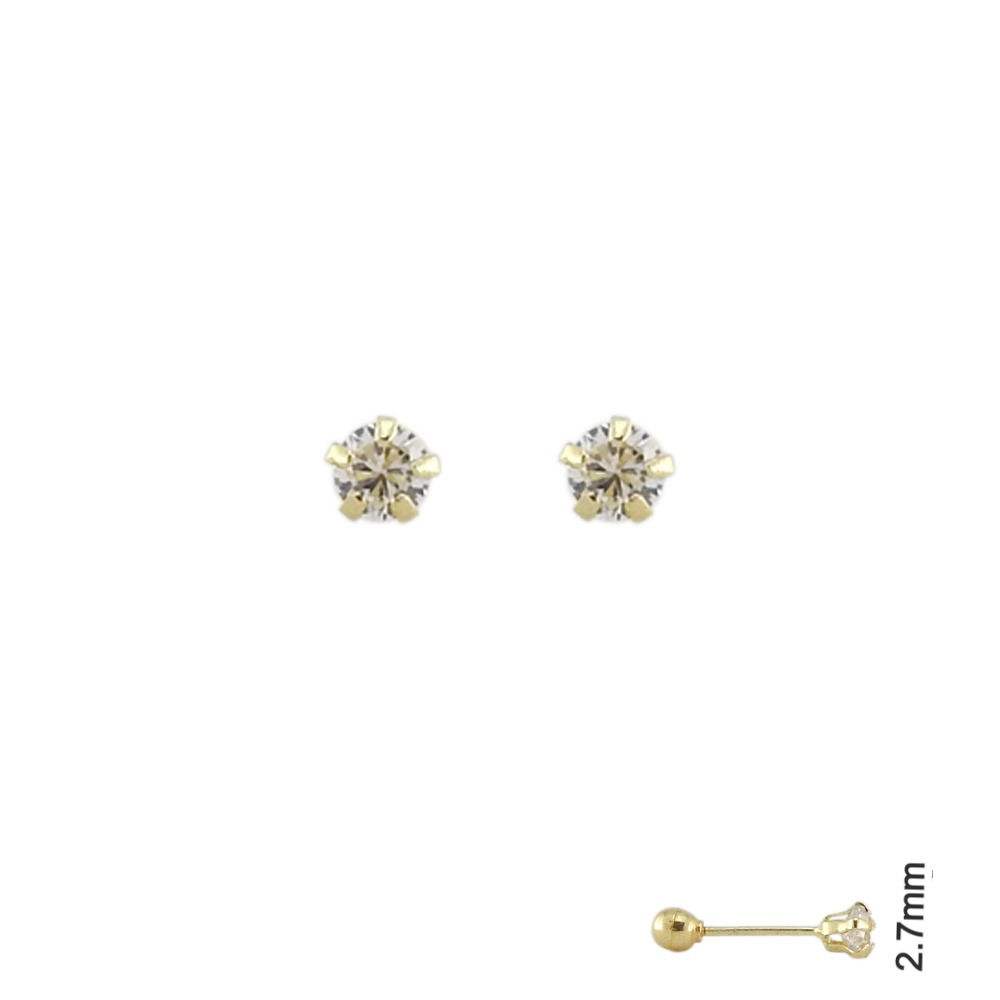 Coqueta circonia cúbica 2.7mm