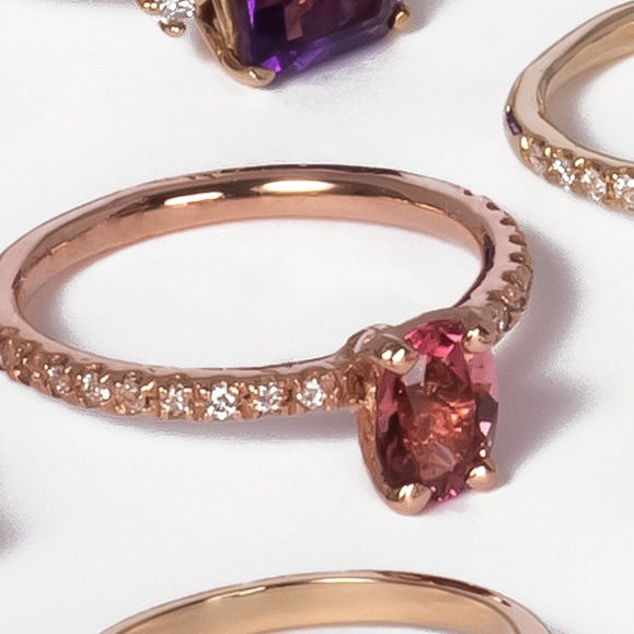 Miniatura: Anillo Makea con Turmalina oval