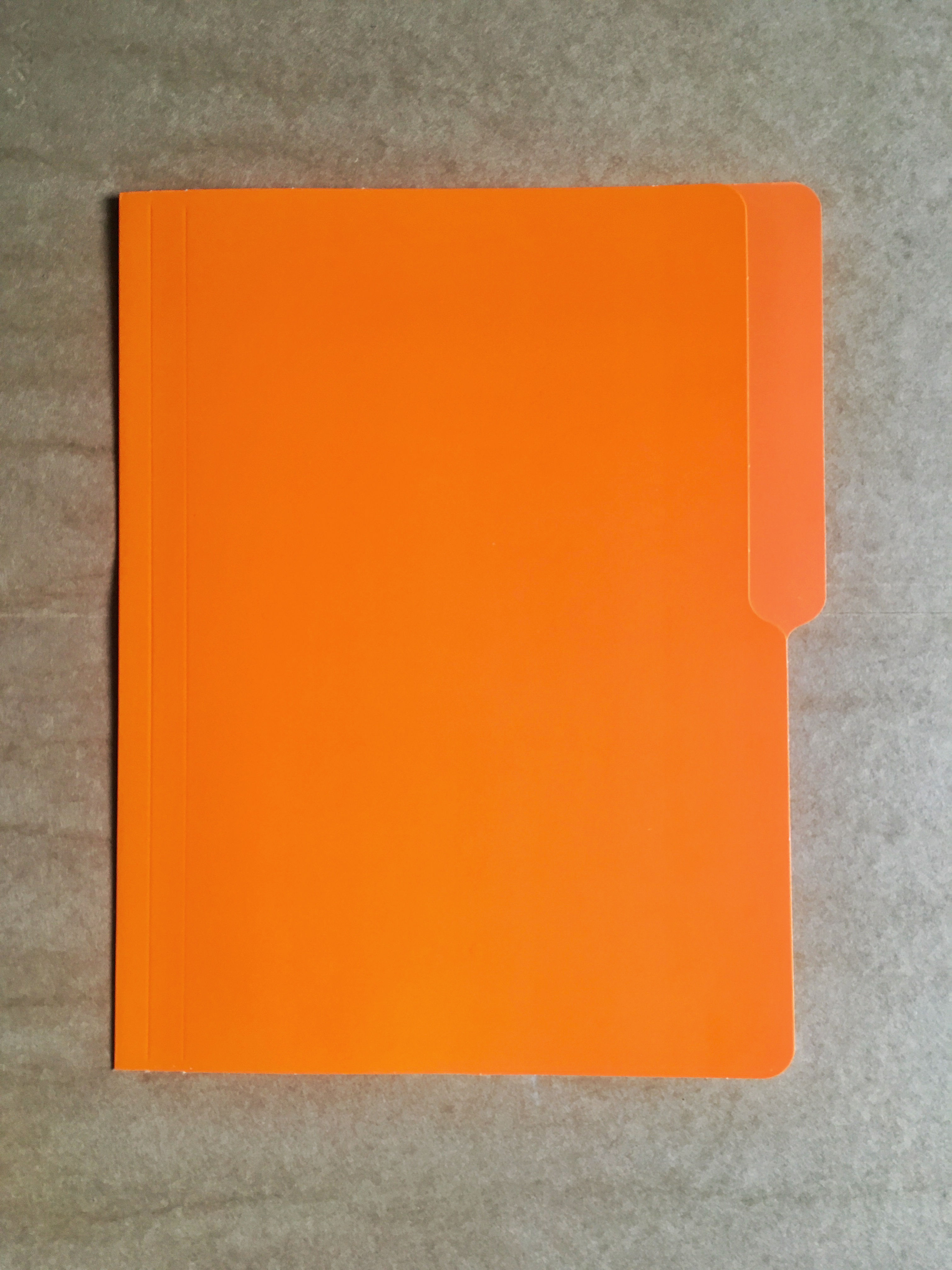 Short Colored Folder Orange