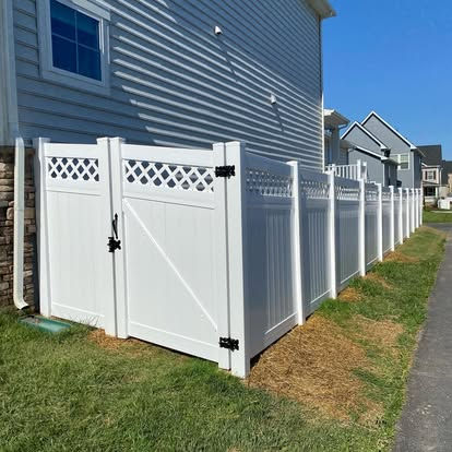 White Vinyl Fence
