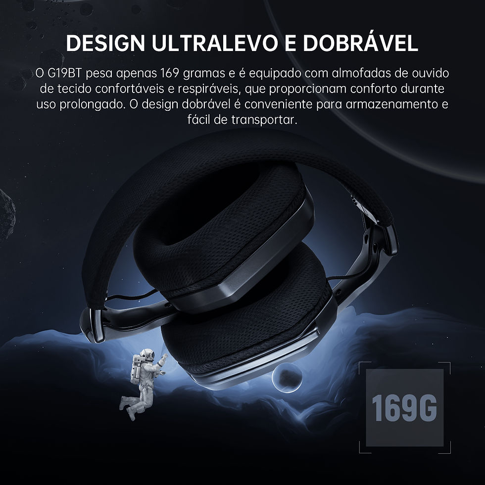 Miniatura: EKSA G19BT 2.4GHz Wireless Gaming Headphones Ultra-light Bluetooth 5.4 Headset G
