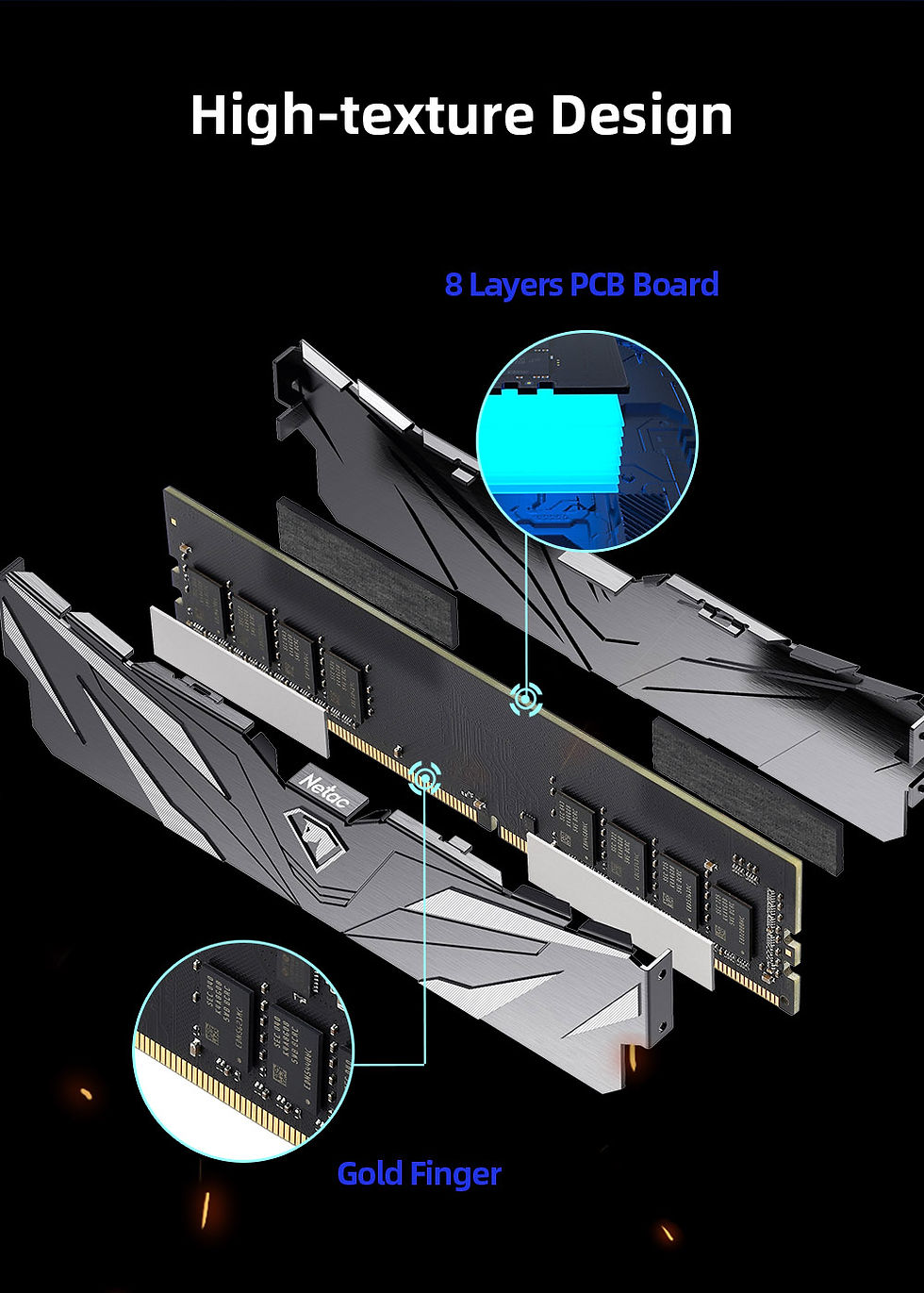 Miniatura: Netac Memoria Ram DDR4 3600MHz 3200MHz 2666MHz 8gb 16gb DDR5 4800MHz Heat Spread