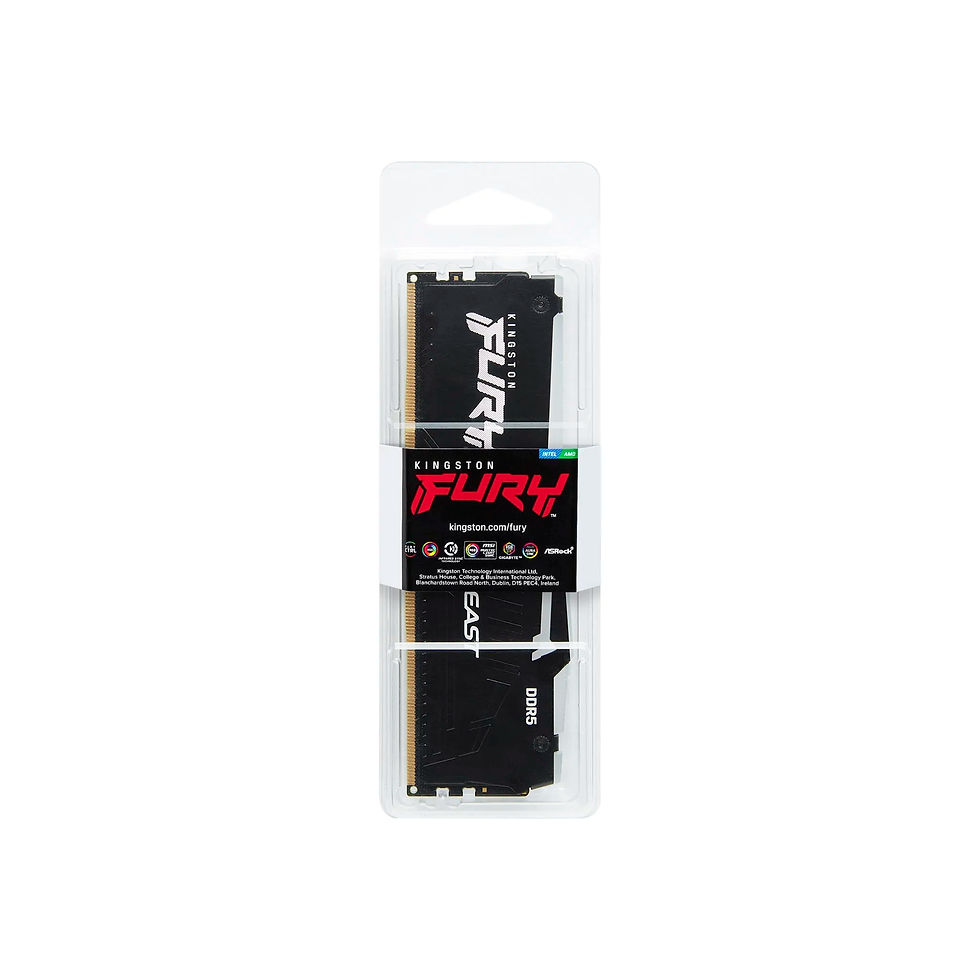 Miniatura: Memória RAM Kingston FURY Beast DDR5 RGB de 8GB ou 16GB