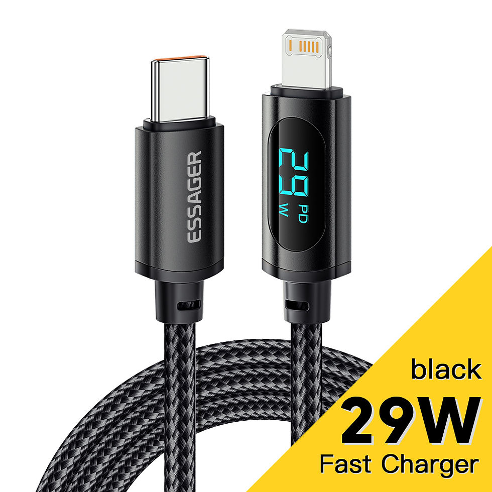 Miniatura: Essager USB Type C Cable For iPhone 14 13 12 11 Pro Max XS Xr PD 29W Fast Charge