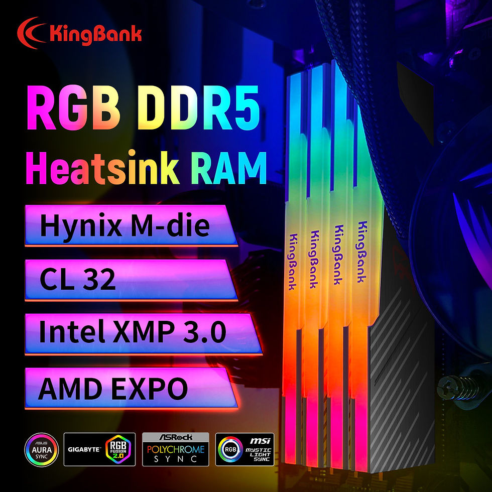 Miniatura: KingBank SOARBLADE KRRB DDR5 RGB SERIES K5.01.FLM5FD9401 32GB (16GBx2) 6400MHz m