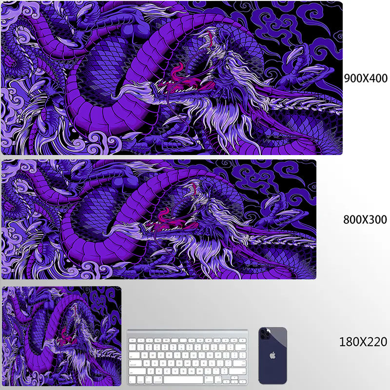 Miniatura: Dragon 80x30 XXL Lock Edge Mousepads Large Gaming Mousepad Computer Keyboard Mat
