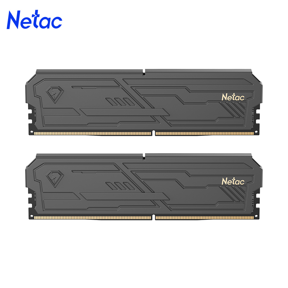 Memória Netac DDR4 3200MHz / 3600MHz, kit 8GB×2 ou 16GB×2, e memória RAM DDR5