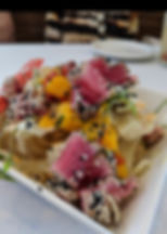 Sesame Seared Ahi Tuna Nachos-